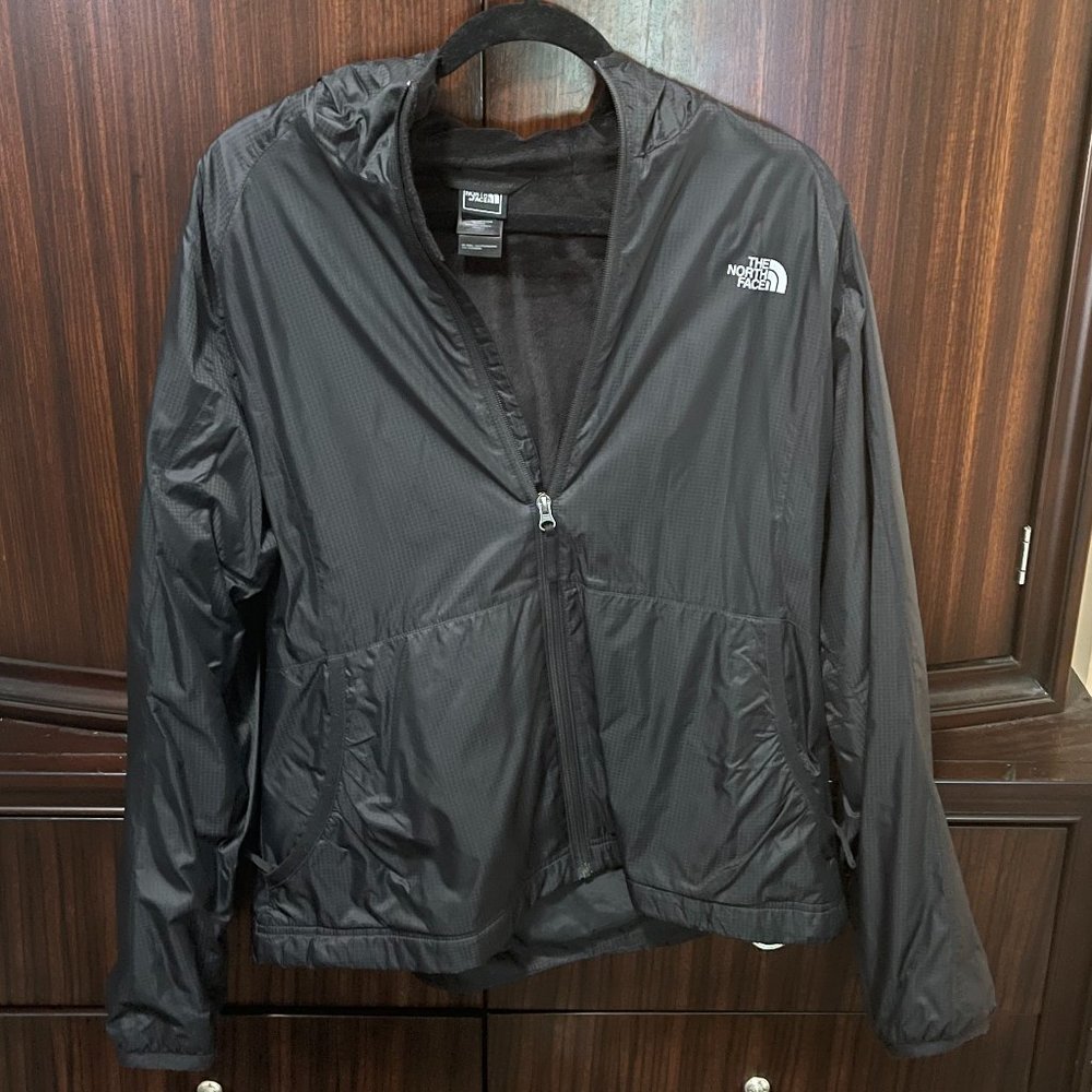 North Face Raincoat with Fleece Lining Black Size XL